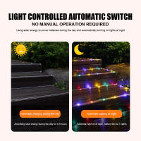Luces De Navidad Bluetooth Inteligentes RGBIC LED Solar Impermeables Para Exterior Decoración De Año Nuevo Lámpara Fae Tirada 8M 12M - details 4