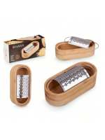STARLEY - Rallador de Bambú con Recipiente – Práctico y Ecológico | Ideal para Queso, Verduras o Jengibre | Diseño Natural y Multifuncional （7 x 15.5 x 4 cm） - details 1