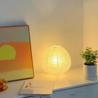 Lámpara De Mesa LED En Papel De Arroz Japonés Lámpara De Piso Con Trípode Para Decoración Creativa De Estudio Y Dormitorio - details 13