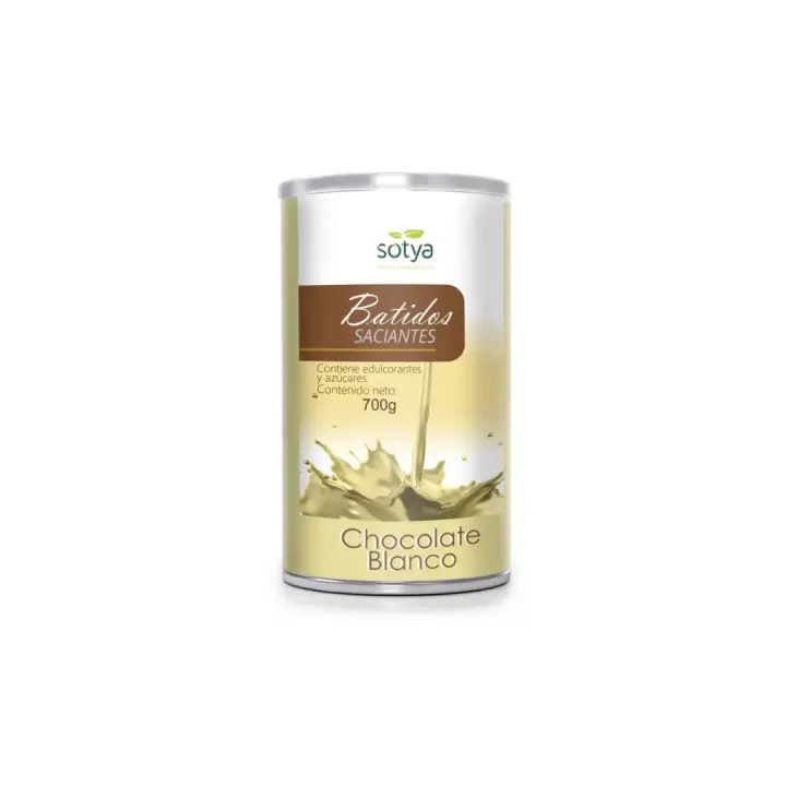Batido saciante de chocolate blanco 700g Sotya - 1