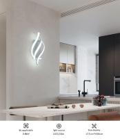 Lámpara De Pared LED Moderna Para Decoración De Hogar Y Habitaciones Iluminación Blanca Y Negra Para Sala De Estar Y Dormitorio - details 6