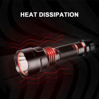 Linterna LED Superpotente 5 Modos De Iluminación L2 Torcha Para Ciclismo Nocturno Camping Senderismo Caza Y Actividades Internas Usar 18650 Negro Material De Aluminio - details 10