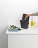 "Receptor para los Residuos orgánicos, 3L,5L Se puede utilizar de PIE o colgarlo de La Pared-soporte de fijación incluido Unidad compacta que ahorra Espacio-óptimo para separar Los Residuos del Hogar" - details 4