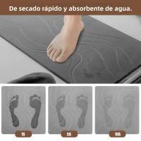 Alfombra De Baño De Piedra Diatomea Absorbente Y Antideslizante Alfombra De Ducha De Plástico Para Interior Alfombrilla De Toilette - details 6