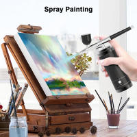 Kit De Pintura Para Uñas Con Compresor Airbrush Portátil Mini De Alta Presión Para Artesanía Y Pintura De Uñas Herramienta De Belleza Multifuncional - details 6