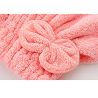 Toalla De Secado De Pelo De Microfibra Con Lazo Cubrecabezas Para Pelo Largo Y Rizado Regalo Turbanal Baño - details 3