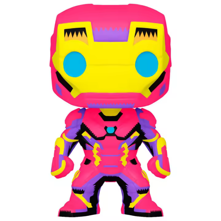 Figura Funko Pop Marvel Iron Man (Black Light)-Figura de Vinilo Coleccionable - Idea de Regalo- Mercancia Oficial - Juguetes para Niños y Adultos - Movies Fans - Muñeco para Coleccionistas y Exposición - 1