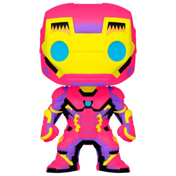Figura Funko Pop Marvel Iron Man (Black Light)-Figura de Vinilo Coleccionable - Idea de Regalo- Mercancia Oficial - Juguetes para Niños y Adultos - Movies Fans - Muñeco para Coleccionistas y Exposición - 1