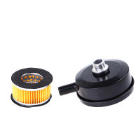 Filtro De Aire Negro De Hierro Silenciador Para Compresor De Aire Tapa De Tanque De 20 Mm Hilo Masculino Canister Filtrante - details 5