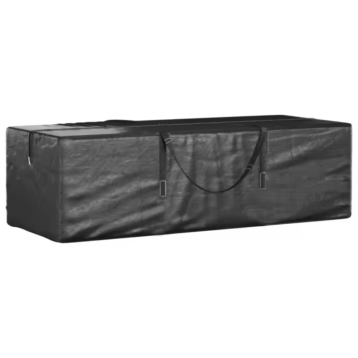 vidaXL Bolsa para árbol de Navidad polietileno negro en dimensiones 135x40x55 cm/150x75x75 cm - 1