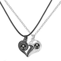 Collares para Mujer, modernos, a juego, con diseño de Amigos, collar de Proyección y Corazón. - details 0