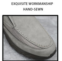 Zapatos De Lona Para Hombre Tenis Cómodos Para Caminar Moda Negocios Slip on Casual Confort Para Conducción - details 5