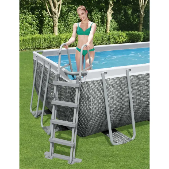 Bestway 4 pasos Flowclear Piscina Escalera 122 cm - 1