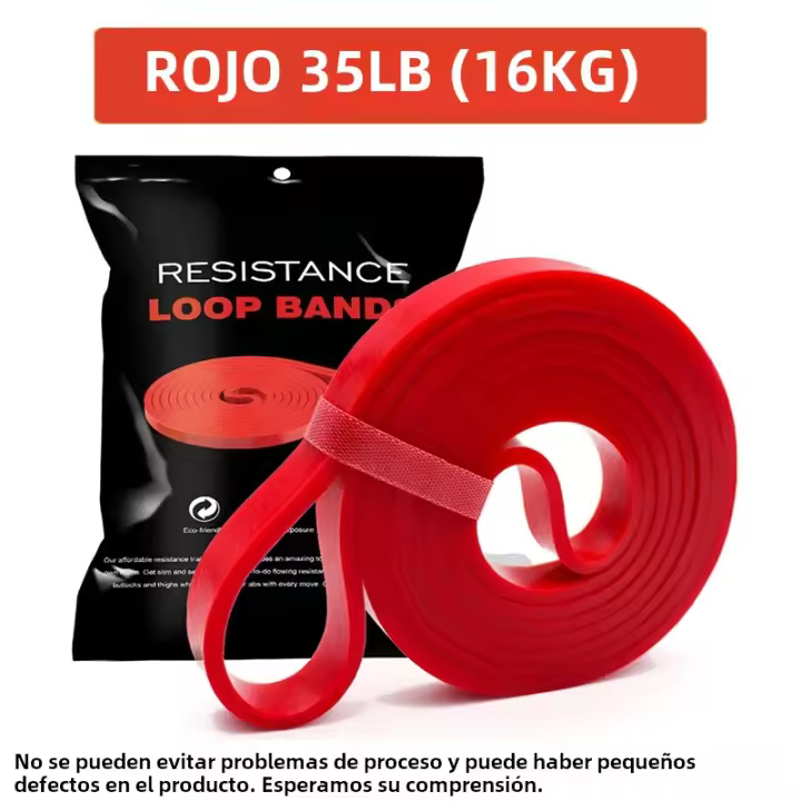 Banda De Fitness Unisex Elástica De Goma Para Ejercicios En Casa Y Gimnasio Resistencia Loop Energía Entrenamiento De Fortalecimiento Muscular - 1