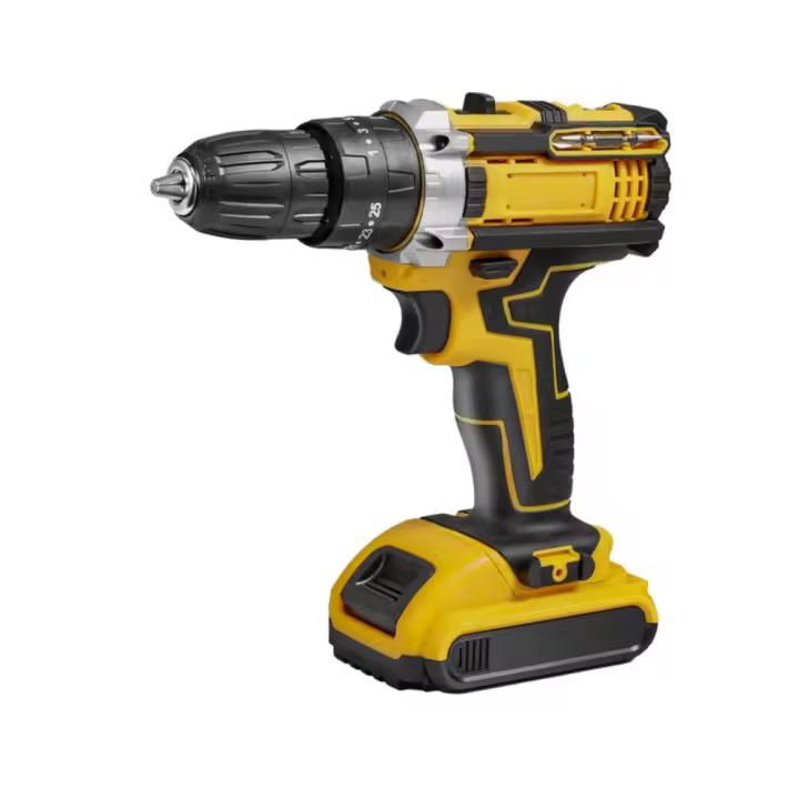 Taladro de mano eléctrico inalámbrico, herramienta eléctrica recargable para el hogar, pistola de impacto, 1800rpm, 3/8 pulgadas - 1