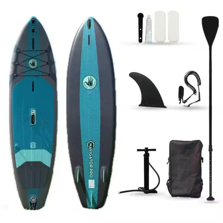 Navigator Pro - Kit Tabla de Paddle de Surf 320 x 84 x 15 cm, con hinchador, remo ajustable, mochila, kit de reparación y funda impermeable para móvil - 1