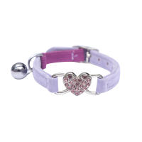 Collar Para Perros Con Encanto De Corazón Y Campana Ajustable Y Seguro Con Material Suave De 8 Colores Nuevo Para Mascotas - details 10