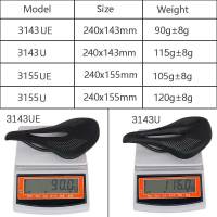 Sillín De Bicicleta Elitaone De Carbono 90g Super Ligero Para MTB/Road Sillín De Cuero Textura UD Para Ciclismo Unisex - details 0