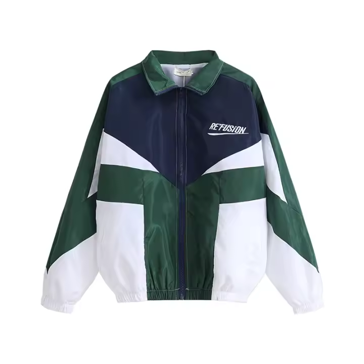 Chaqueta De Varilla Para Hombres Primavera Otoño Estilo Casual Street Zipper Chaqueta Bomber Bordada Couplaje College Mujeres - 1