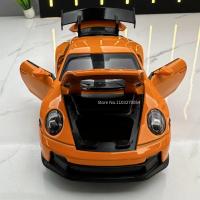 Coche De Simulación 911 GT3 En Escala 1/32 Con Sonido Y Luz Coche Deportivo De Metal Diecast Regalo Para Niños Colección Modelo De Automóvil - details 11