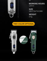 Pelo Profesional del Perro Clipper todo metal recargable PET trimmer Gato máquina de Corte mascotas Bajo Ruido grooming haircut - details 13