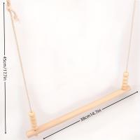 Juguete De Gallo De Madera Para Colgar Puente De Bolas De Madera Soporte Duradero Para Trepar Y Soltar a Gallinas Y Pájaros - details 3