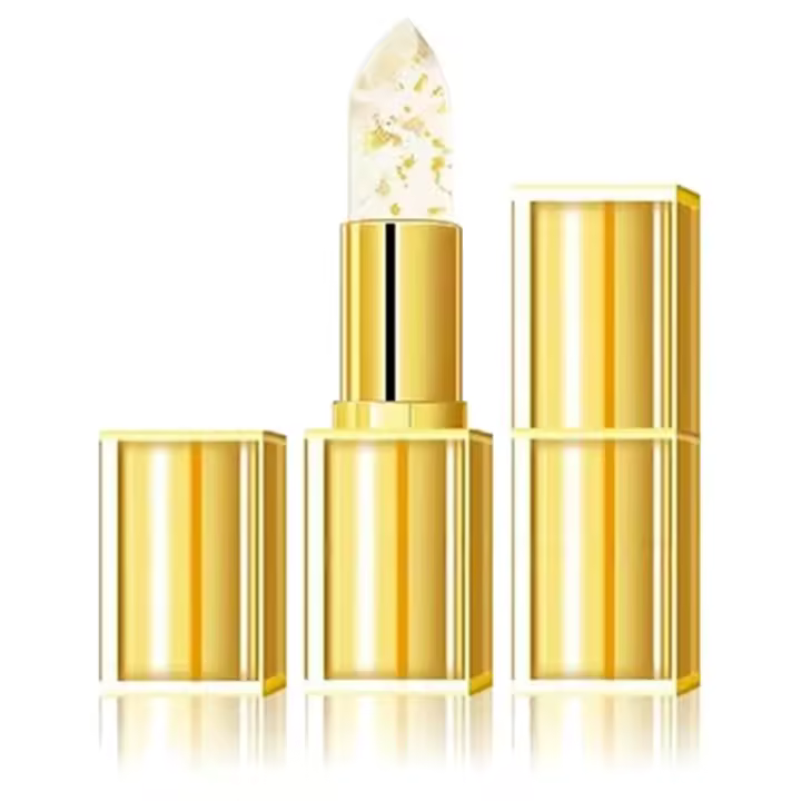 Lápiz labial resistente a las manchas, Color Alchemy transparente, se tiñe automáticamente al contacto, experimenta labios lujosos (dorado, 1 unidad) - 1