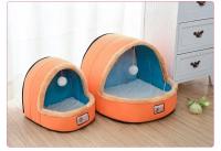 Cama Para Gato 2 En 1 Con Almohadilla Desmontable Y Lavable Casa De Gato Interior Nido De Gato Con Toldo De Algodón Puro 100% - details 1