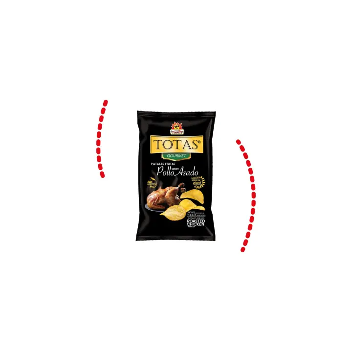 Tosfrit Aperitivos: Caja de Patatas Fritas Pollo Asado 9 bolsas con 130gr cada una - 1