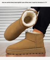 Botas De Invierno Elegantes Para Mujer Botas De Rodilla Y Tobillo Con Diseño De Luna Botas De Cuero Artificial Suela De Goma Talla Verdadera Para Adultos - details 13