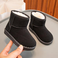 Botas De Nieve Para Niños Estilo Conciso De Peluche Sólido Color Unisex Botas Cortas Invierno Antideslizantes Tallas 23-36 - details 20