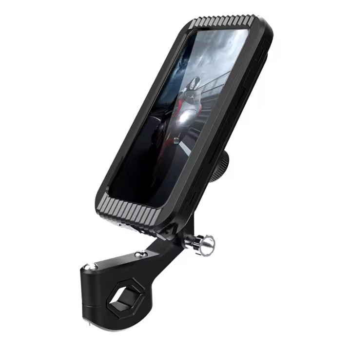 Soporte Ajustable Y Rotativo De 360° Para Móvil Y Bicicleta Universal Resistente Al Agua Para Motocicleta Compatible Con GPS Soporte De Teléfono Móvil Para Vehículos - 1