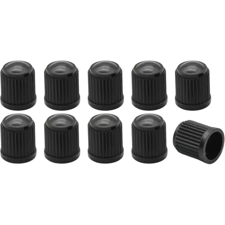 Paquete de 10 tapones Universales de plástico para válvulas de neumáticos: Protege Las válvulas de la seguridad de Aire. - 1