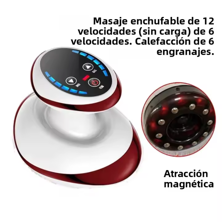Masajeador De Cuerpo Manual/Electrónico Guasha Scraping Con Vaciado Y Calentamiento Anti-cellulite Para Burner De Grasa - 1