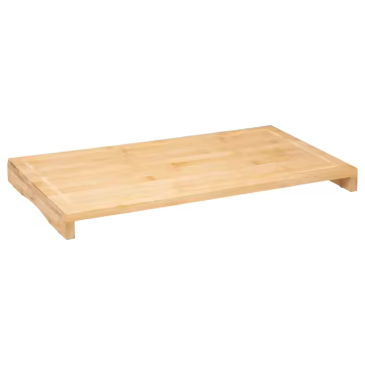 TIENDA EURASIA - Cubre Vitrocerámica | Tabla de Cortar de Cocina de Bambú Multiusos | Función de Protector de Vitrocerámica | 2 Medidas Disponibles - 1
