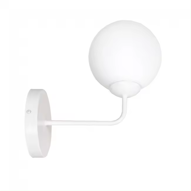 WONDERLAMP Wonderlamp Aplique de Pared LED Cristal y Metal Blanco Opal - 1