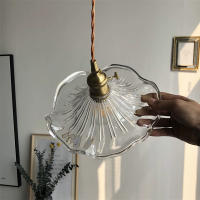 Lámpara Colgante De Vidrio Moderna Para Dormitorio Cocina Comedor Iluminación Nordic Café Bar Lámpara LED Flor Sin Bombillas Incluidas - details 45