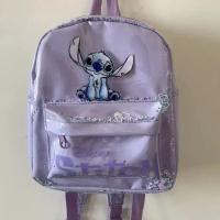 Nueva Mochila De Escuela Disney Con Diseño De Stitch Y Sequinias Para Niños Y Niñas Estilo Moda Y Versátil Para Jardín De Infantes - details 7