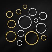 50-100Pcs Anillos Abiertos De Acero Inoxidable Para Fabricación De Joyas Accesorios De Anillos Divididos Anillo Sencillo Suministros Para Joyería DIY - details 2