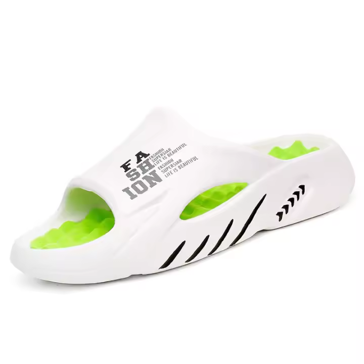 Sandalias Masculinas De Verano Con Masaje Pantuflas De Interior Y Exterior Suave Bajo Casual Zapatillas De Playa Para Hombre - 1