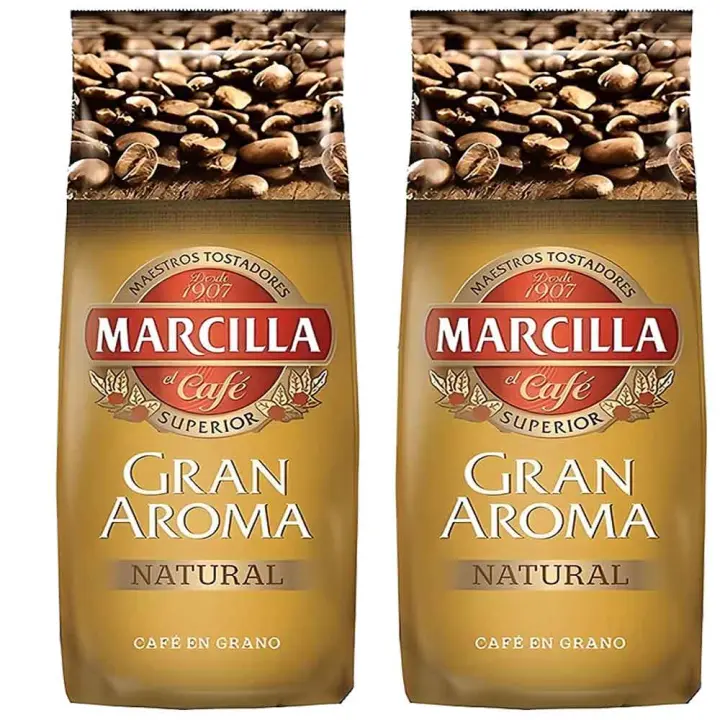 2 kilos Marcilla Gran Aroma Natural  café en grano - 1