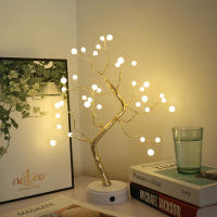 Lámpara De Noche LED Árbol De Navidad 108 LEDs Táctil Decoración De Fiesta De Boda Para Dormitorio Con Guirnalda De Hadas - details 14