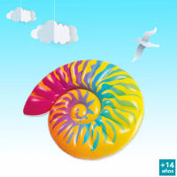 Colchoneta caracola multicolor INTEX 157x127x25 cm - details 4