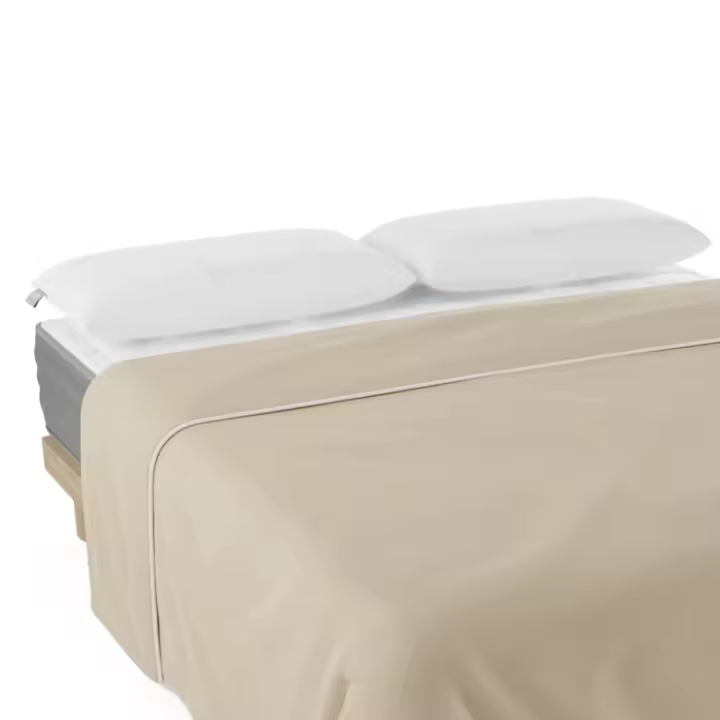 Nalui Funda de Edredón  Beig 100% Algodón 180 Hilos, Suave, Transpirable, Lavable a 30ºC - 1