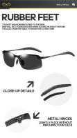 Gafas De Pesca TAIYU Visión Clara De Flotadores Refracción De Luz De Onda Polarizadas Para Exterior Conducción Solar - details 8