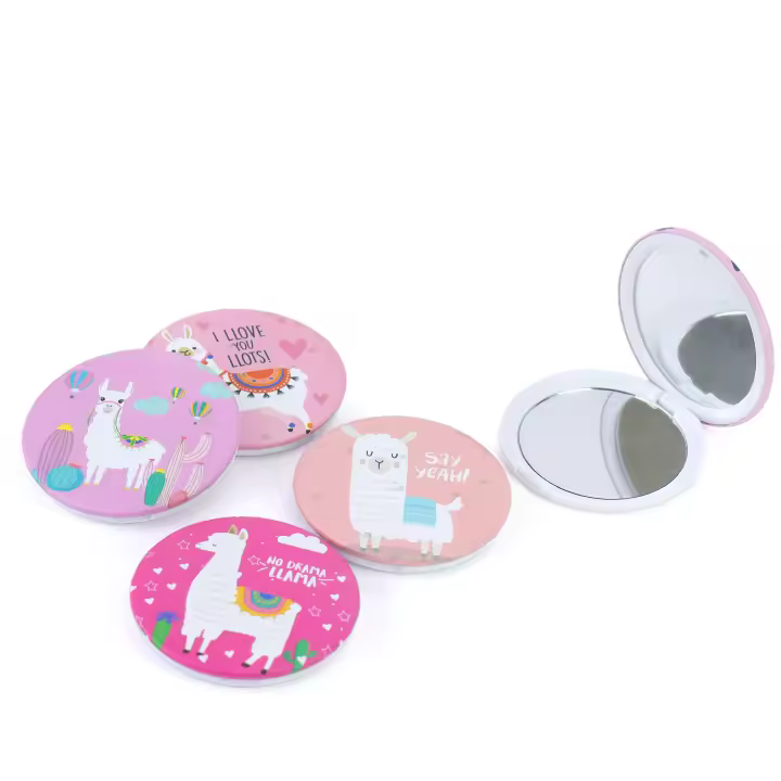 Pack de 9 a 36 unidades de espejos de llama, Espejos de bolsillo, regalos para bodas invitados originales, detalles bautizo para invitados, recordatorios de boda para invitados, bodas ideas, Regalantes.com - 1