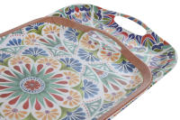 LILI HOME Vajillas de Melamina: Elegancia y Durabilidad. Plato Llano: Ø 28 cm / Plato Hondo: Ø 23 cm / Plato de Postre: Ø 20 cm / Bol Individual: Ø 13 cm / Bol de Ensalada: Ø 25 cm / Bandejas de Servir: 40 x 29 cm y 36 x 26 cm. - details 3