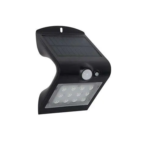 Elbat aplique led solar doble iluminacion 1.5w - 220lm - luz fria 6000k - luz calidad 3000k - sensor de movimiento - 1
