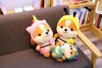 Muñeco De Peluche De 25cm Squirrel Shiba Inu Perro Corgi Cojín Suave Para Niños Regalo De Navidad Kawaii Valentin - details 9