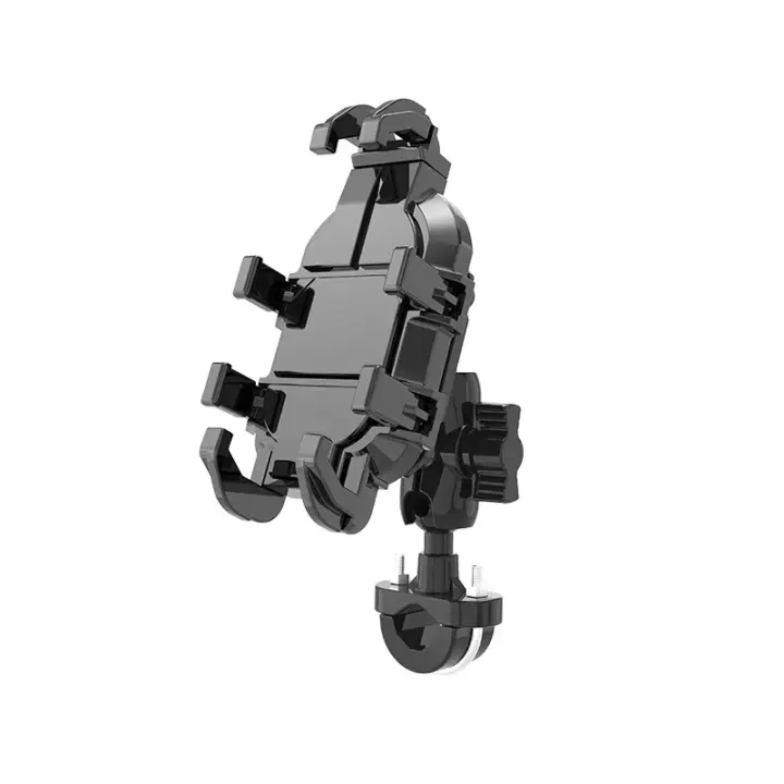 Soporte De Teléfono Móvil Ajustable Para Motocicleta Scooter ATV Bicicleta Con Módulo Absorbedor De Choque En Cualquier Ángulo - 1